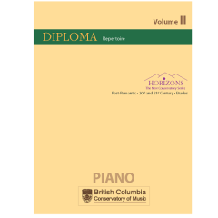 BC CONSERVATORY HORIZONS Diploma Repertoire Vol 2 2015 Edition