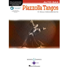 BOOSEY & HAWKES INSTRUMENTAL Play-along Piazzolla Tangos For Alto Sax
