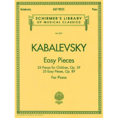 G SCHIRMER KABALEVSKY Easy Pieces 24 Pieces For Children Op 39 35 Easy Pieces Op 89