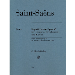 HENLE SAINT-SAENS Septet E Flat Major Op. 65 For Trumpet, String Quintet, & Piano