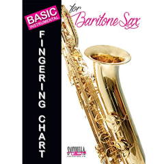 SANTORELLA PUBLISH BASIC Instrumental Fingering Chart For Baritone Saxophone