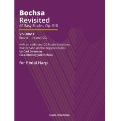 CARL FISCHER BOCHSA Revisited 40 Easy Etudes Op 318 Volume 1 For Pedal Harp