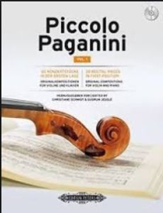 EDITION PETERS PICCOLO Paganini Vol 1 Original Compositions For Violin & Piano