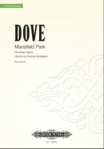 EDITION PETERS MANSFIELD Park By Jonathan Dove Chamber Opera Vocal Score
