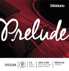 D'ADDARIO PRELUDE Single 1/2 Violin String - D-nickel - Medium Tension