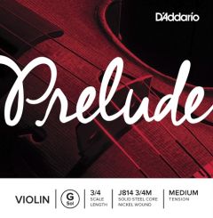 D'ADDARIO PRELUDE Single 3/4 Violin String - G-nickel - Medium Tension