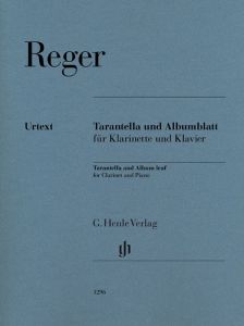 HENLE REGER Tarantella & Album Leaf For Clarinet & Piano