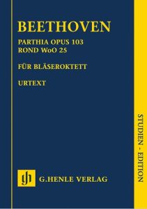 HENLE BEETHOVEN Parthia Opus 103 Rondo Woo 25 Urtext Student Edition Study Score