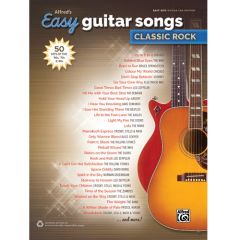 ALFRED ALFRED'S Easy Guitar Songs Classic Rock Easy Hits Guitar Tab Edition