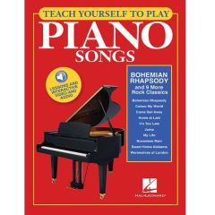 HAL LEONARD TEACH Yourself To Play Piano Songs - Bohemian Rhapsody & 9 Rock Classics