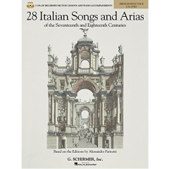 G SCHIRMER 28 Italian Songs & Aias Of The 17th & 18th Centuries Medium High Cds Only