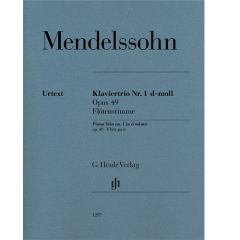HENLE MENDELSSOHN Piano Trio No.1 In D Minor Urtext Edition With Flute Part