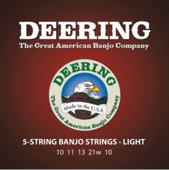 DEERING BANJO 5-STRING Banjo Strings Set Light Gauge