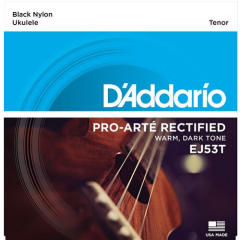 D'ADDARIO EJ53T Pro-arte Rectified Black Nylon Tenor Ukulele String Set