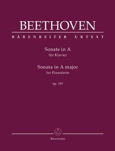 BARENREITER BEETHOVEN Sonata For Pianoforte A Major Op. 101 Urtext Edition