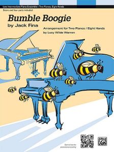 ALFRED BUMBLE Boogie By Jack Fina For Piano Quartet 2 Pianos 8 Hands