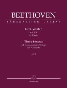 BARENREITER BEETHOVEN Three Sonatas In F Minor, A Major, C Major Op.2 For Piano