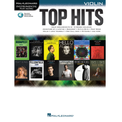 HAL LEONARD INSTRUMENTAL Play-along Top Hits For Violin W/ Audio Access