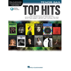 HAL LEONARD INSTRUMENTAL Play-along Top Hits For Tenor Sax W/ Audio Access