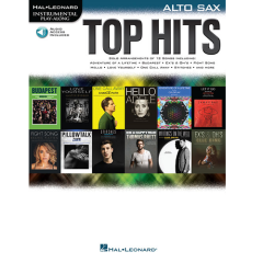 HAL LEONARD INSTRUMENTAL Play-along Top Hits For Alto Sax W/ Audio Access