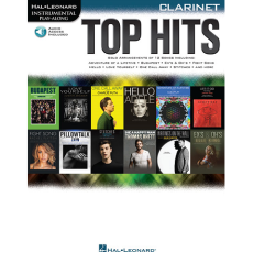 HAL LEONARD INSTRUMENTAL Play-along Top Hits For Clarinet W/ Audio Access