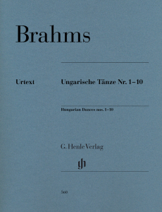 HENLE BRAHMS Hungarian Dances Nos. 1 - 10 Urtext Edition, Revised Edition