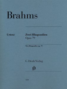 HENLE BRAHMS Two Rhapsodies Opus 79 For Piano Revised Edition