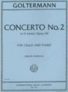 INTERNATIONAL MUSIC GOLTERMANN Concerto No. 2 In D Minor Opus 30 For Cello & Piano