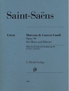 HENLE SAINT-SAENS Morceau De Concert In F Minor Op.94 For Horn & Piano Urtext Ed.