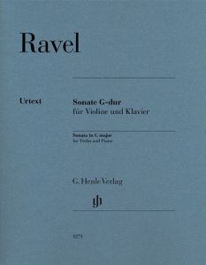 HENLE SONATA In G Major For Violin & Piano Urtext Edition