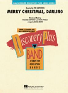 HAL LEONARD MERRY Christmas Darling Concert Band Score & Parts By The Carpenters