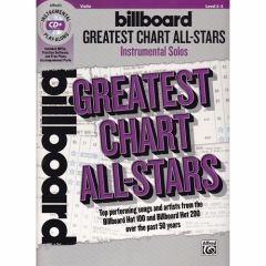 ALFRED BILLBOARD Greatest Chart All-stars Instrumental Solos Horn In F W/ Cd