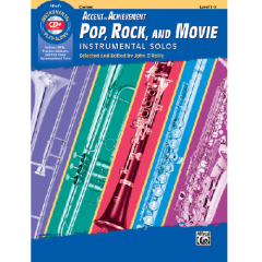 ALFRED ACCENT On Achievement Pop Rock & Movie Instrumental Solos Clarinet W/ Cd