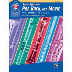 ALFRED ACCENT On Achievement Pop Rock & Movie Instrumental Solos Tenor Sax W/ Cd