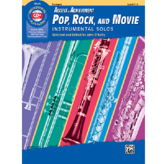 ALFRED ACCENT On Achievement Pop Rock & Movie Instrumental Solos Trumpet W/ Cd