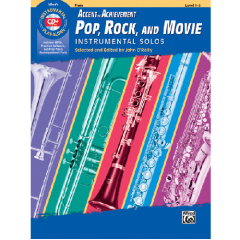 ALFRED ACCENT On Achievement Pop Rock & Movie Instrumental Solos Flute W/ Cd