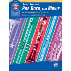 ALFRED ACCENT On Achievement Pop Rock & Movie Instrumental Solos Trombone W/ Cd
