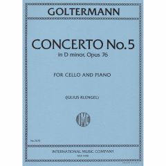 INTERNATIONAL MUSIC GOLTERMANN Concerto No 5 In D Minor Op 76 For Cello & Piano