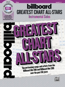 ALFRED BILLBOARD Greatest Chart All-stars Instrumental Solos For Flute W/ Cd