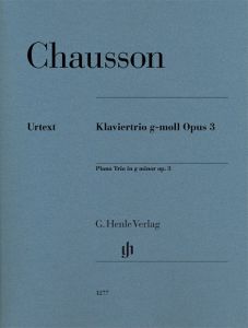 HENLE CHAUSSON Piano Trio In G Minor Op.3 Urtext Edition