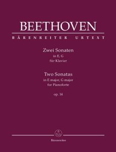 BARENREITER BEETHOVEN Two Sonatas In E Major, G Major For Pianoforte Op. 14