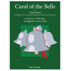 CARL FISCHER CAROL Of The Bells For Viola Quartet Arranged By Larry Clark
