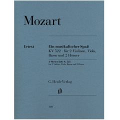 HENLE MOZART A Musical Joke K.522 For 2 Violins, Viola, Basso & 2 Horns In F Urtext