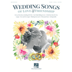 HAL LEONARD WEDDING Songs Of Love & Friendship 2nd Edition For Piano/vocal/guitar