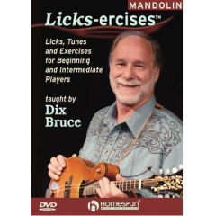 HOMESPUN LICKS-ERCISES Mandolin Dvd By Dix Bruce