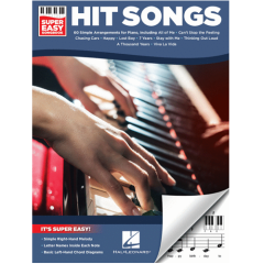 HAL LEONARD HIT Songs Super Easy Songbook Includes 60 Simple Arrangements For Piano