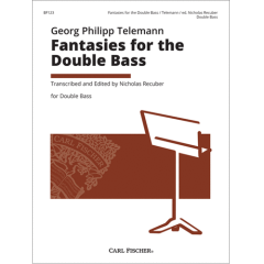 CARL FISCHER TELEMANN Fantasies For The Double Bass Edited By Nicholas Recuber