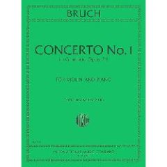 INTERNATIONAL MUSIC BRUCH Concerto No.1 In G Minor Opus 26 For Violin & Piano