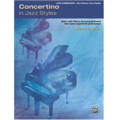 ALFRED CONCERTINO In Jazz Styles By Martha Mier For Two Piano Four Hands
