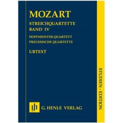 HENLE MOZART String Quartets Volume 4 Study Score Urtext Edition
